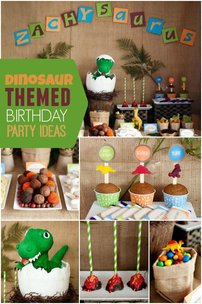 Dinosaur Birthday Party Decorations
 A Boy s Dinosaur Party Spaceships and Laser Beams
