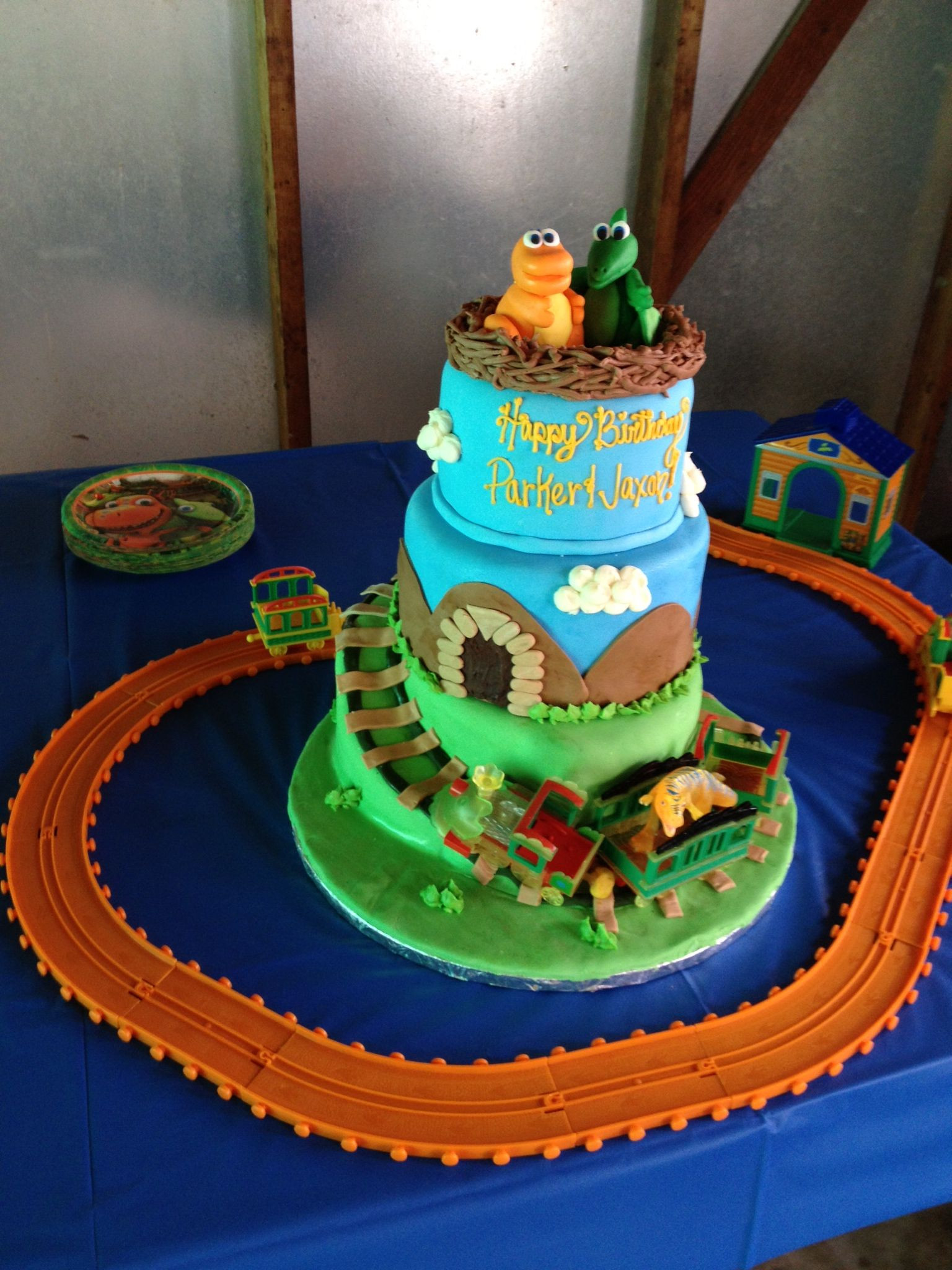 Dinosaur Train Birthday Cake
 Dinosaur train cake Dinosaur party