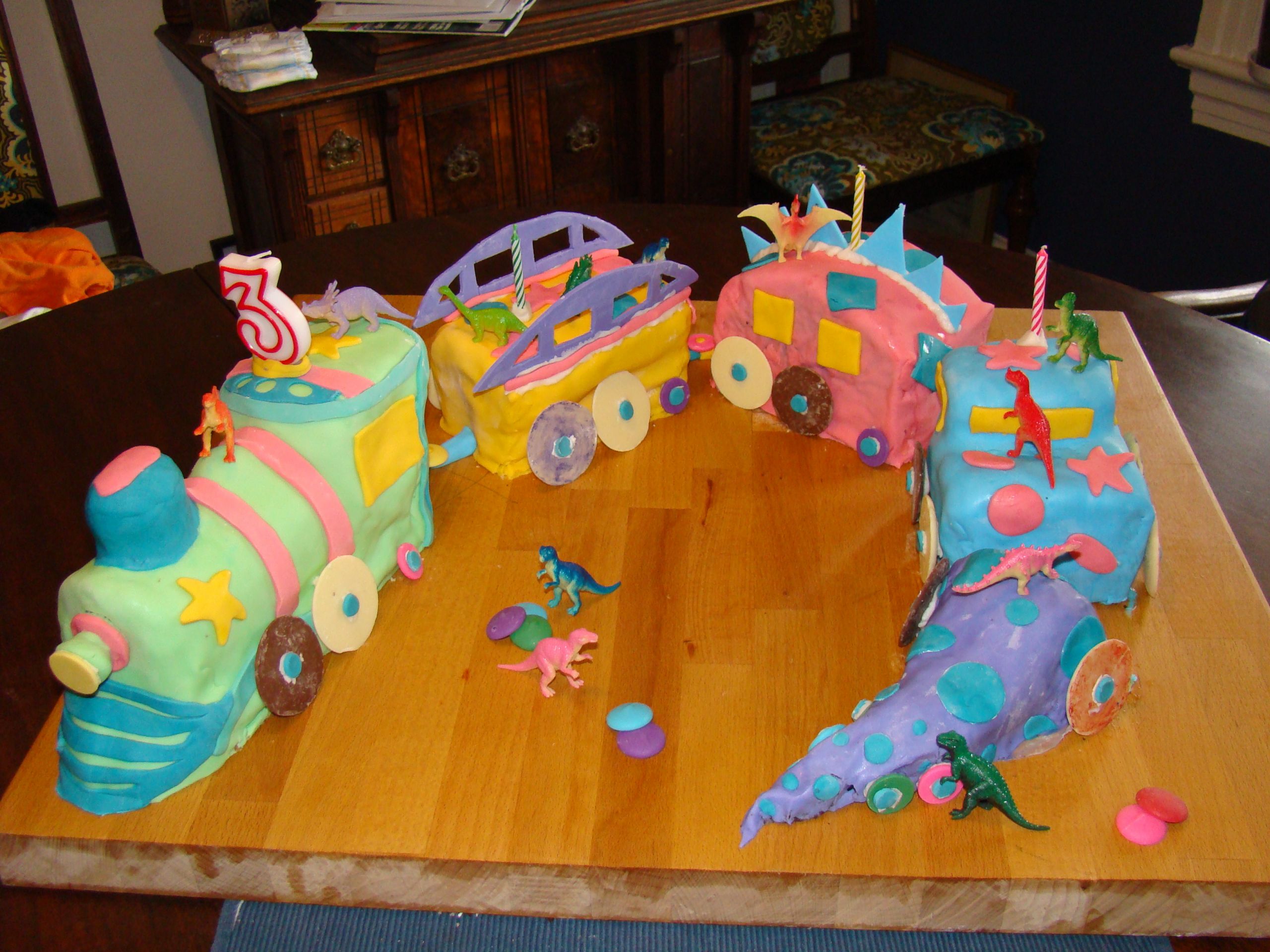Dinosaur Train Birthday Cake
 Tom’s Dinosaur Train Birthday Cake