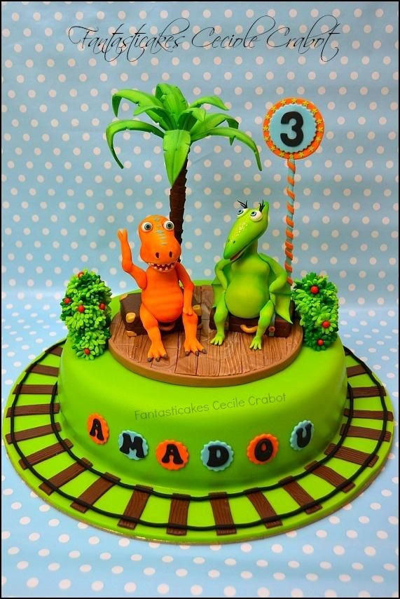 Dinosaur Train Birthday Cake
 Dinosaur Train Cake Cake by Cecile Crabot