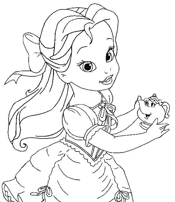 Disney Baby Princess Coloring Pages
 Baby Disney Princess Coloring Pages