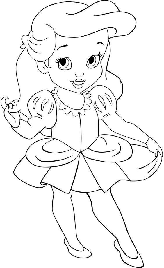 Disney Baby Princess Coloring Pages
 Disney Baby Princess Coloring Pages Az Sketch Coloring Page
