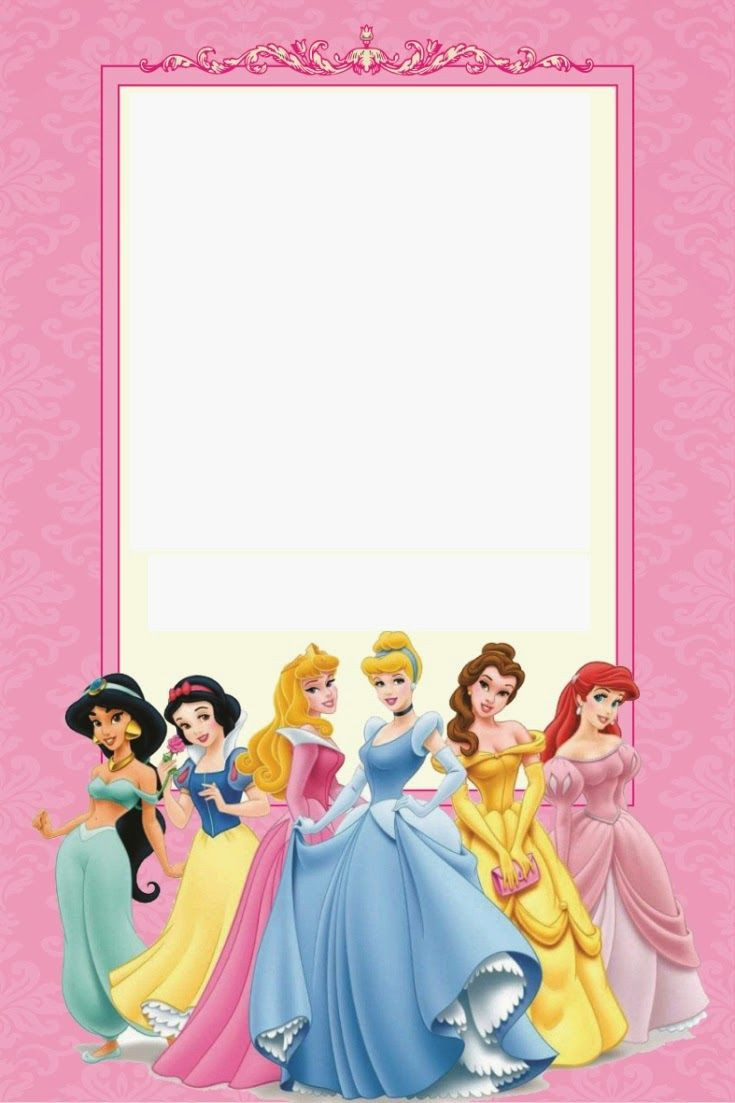 Disney Birthday Invitations
 Free Printable Disney Princess Birthday Invitations