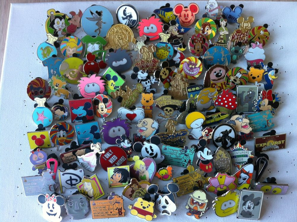 Disney Pins
 Disney Trading Pins Lot of 75 No Duplicates LE HM Rack