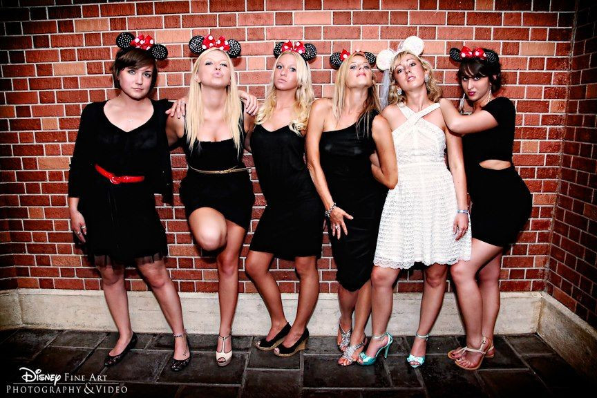 Disney Themed Bachelorette Party Ideas
 Bridesmaids the Movie Disney style what a fun day at