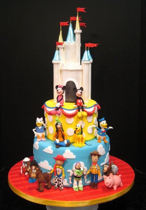 Disney World Birthday Cakes
 Cute Disney World character cake I want to have this