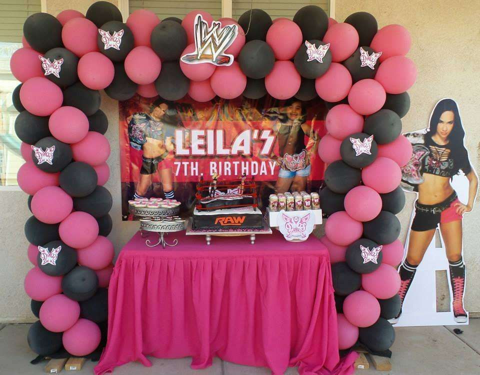Diva Birthday Party Decorations
 Leila s WWE Divas Birthday Showdown