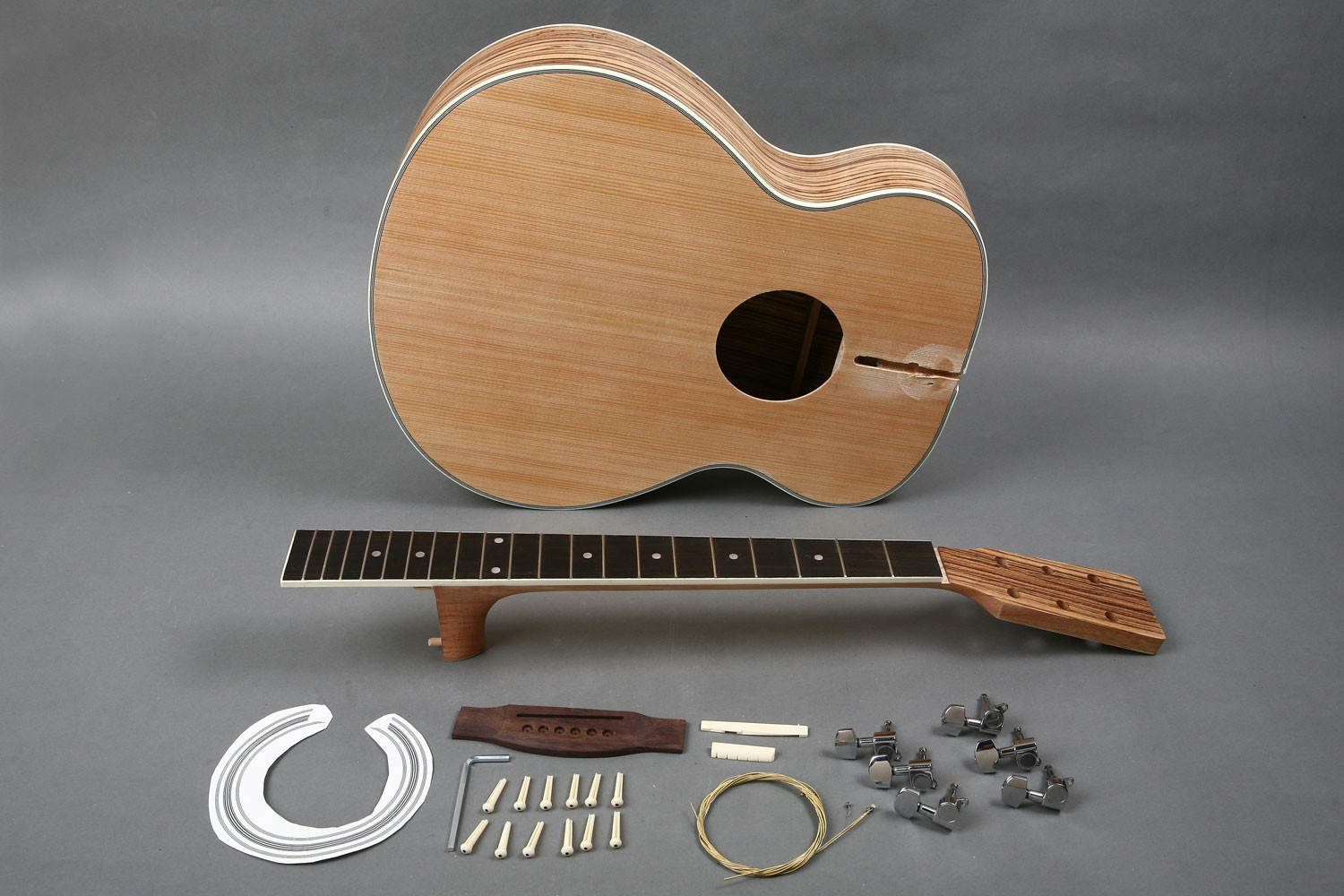 DIY Acoustic Guitar Kit
 Spruce Top Jumbo Acoustic Guitar DIY Kit GK S4022 BYGuitar