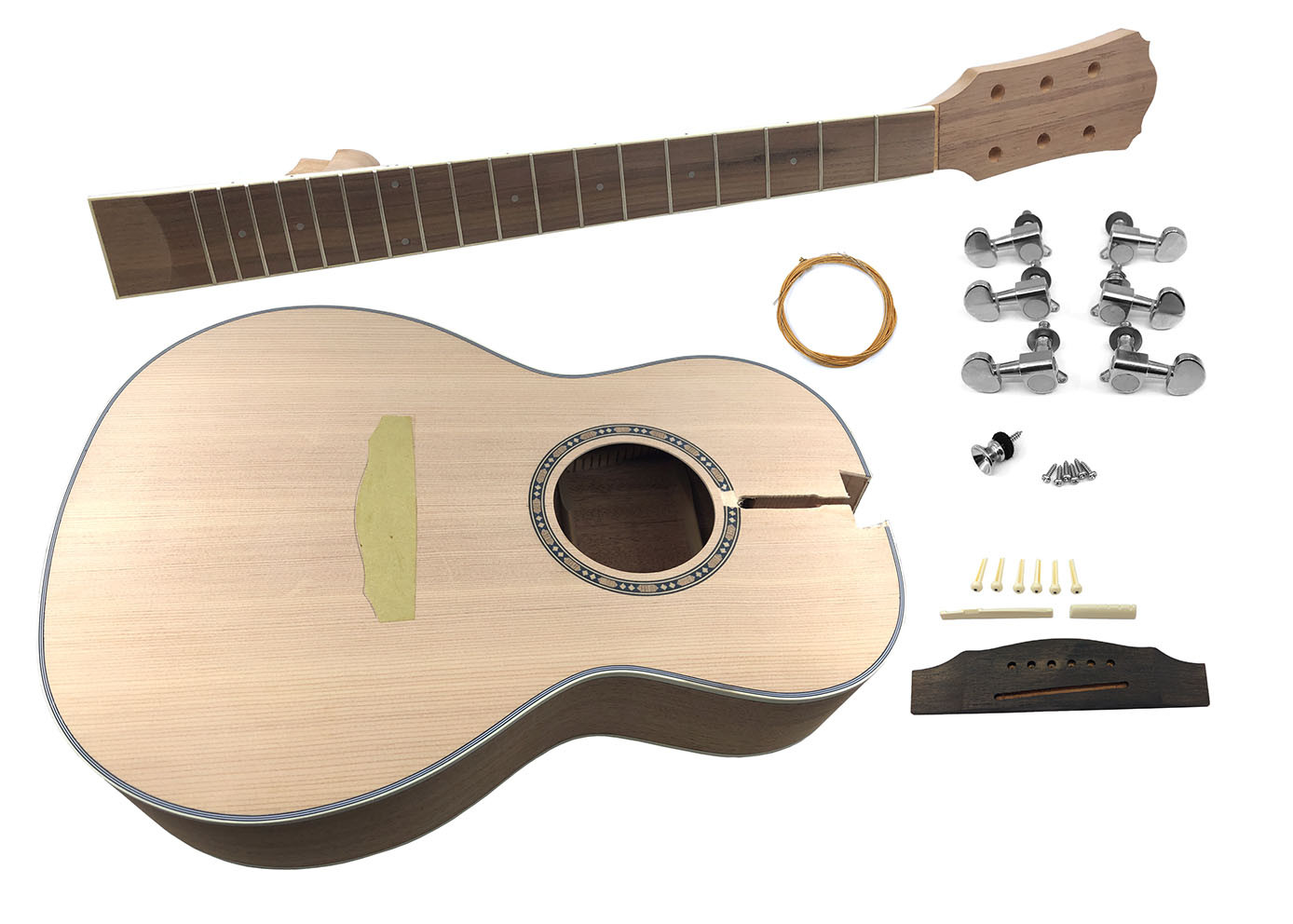 DIY Acoustic Guitar Kit
 Solo Acoustic DIY Guitar Kit pleted Body