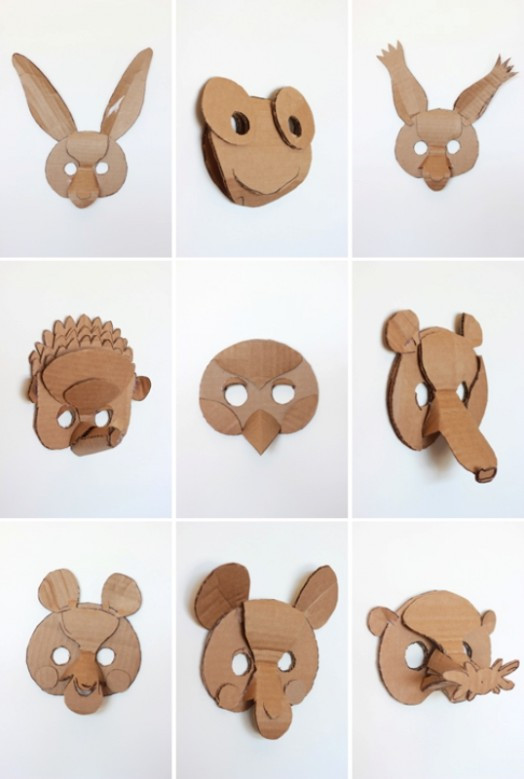 DIY Animal Masks
 Funny DIY 3D Animal Masks