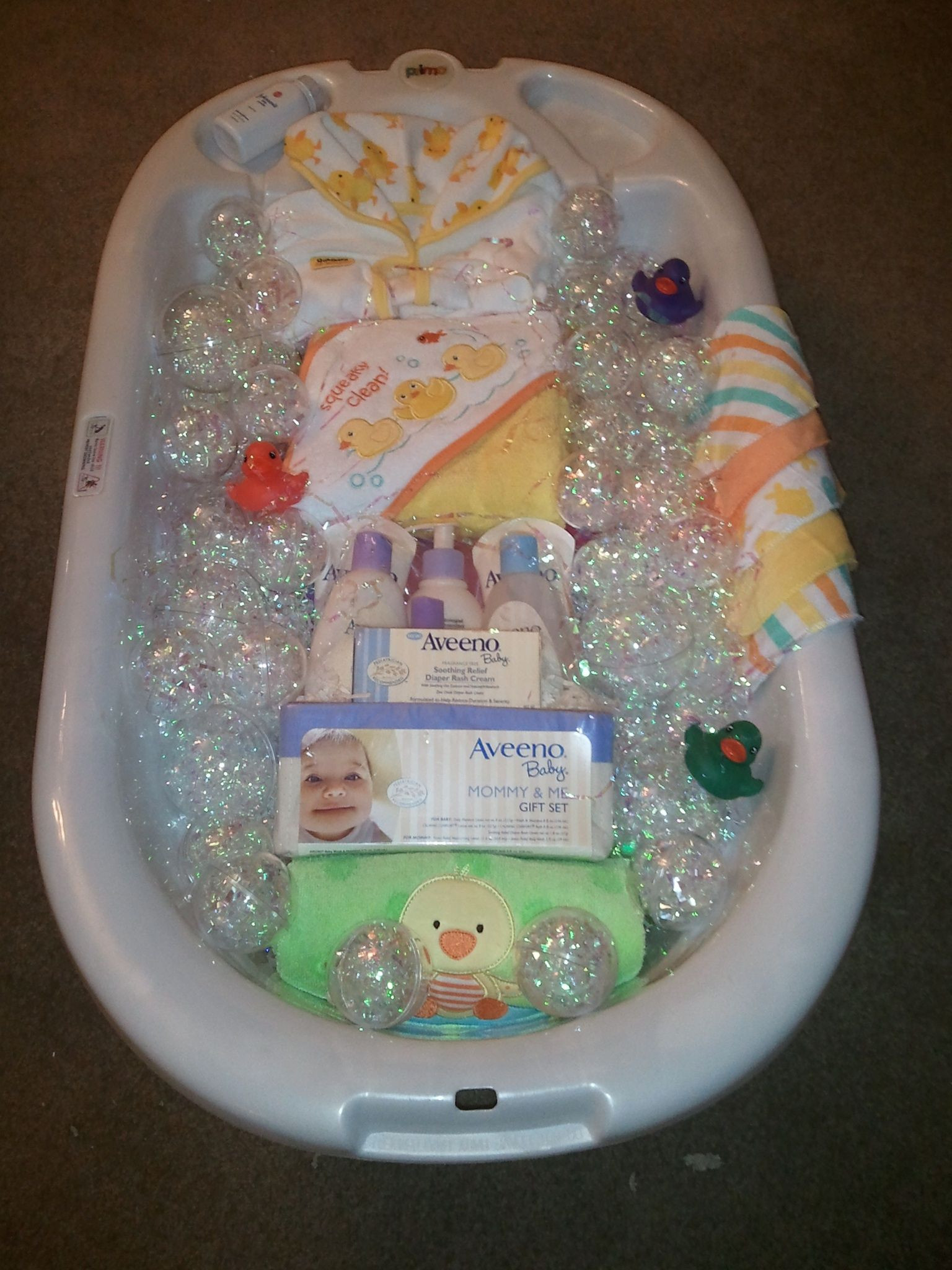Diy Baby Bath Tub
 Bath time t basket for baby shower