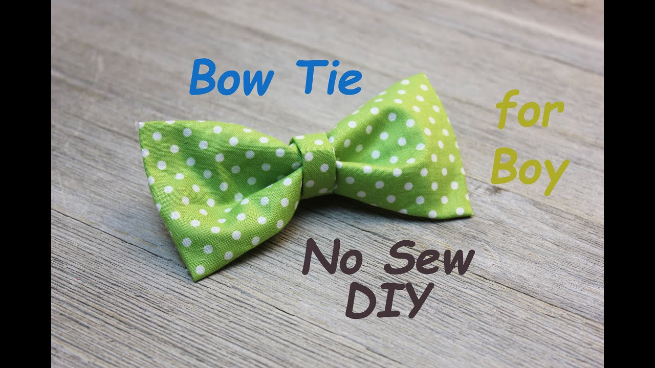 DIY Baby Bow Tie
 No Sew DIY Boy s BowTie Easy Tutorial