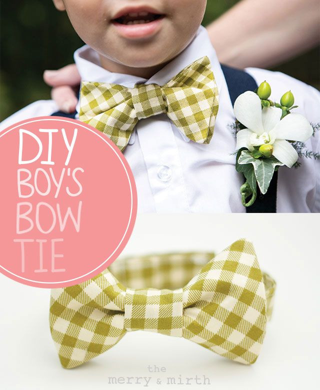 DIY Baby Bow Tie
 DIY Boy s Bow Tie no pattern required THE MERRY