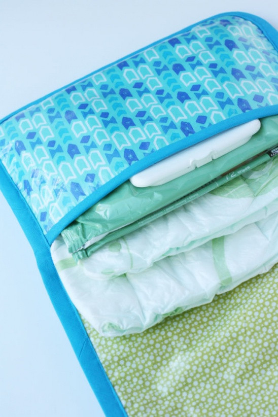 DIY Baby Changing Pad
 diy changing pad and diaper clutch by see kate sew