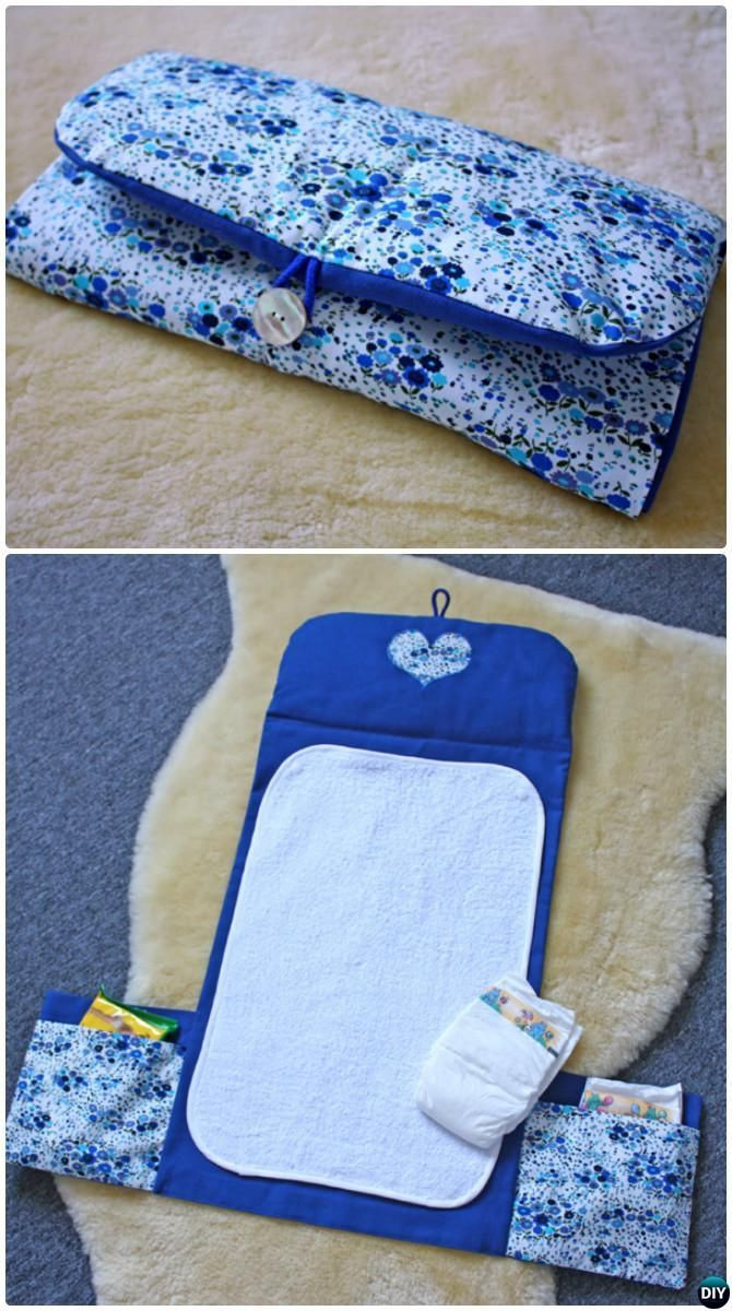 DIY Baby Changing Pad
 Baby Changing Pad Travel Diaper Clutch Bag Sew Pattern
