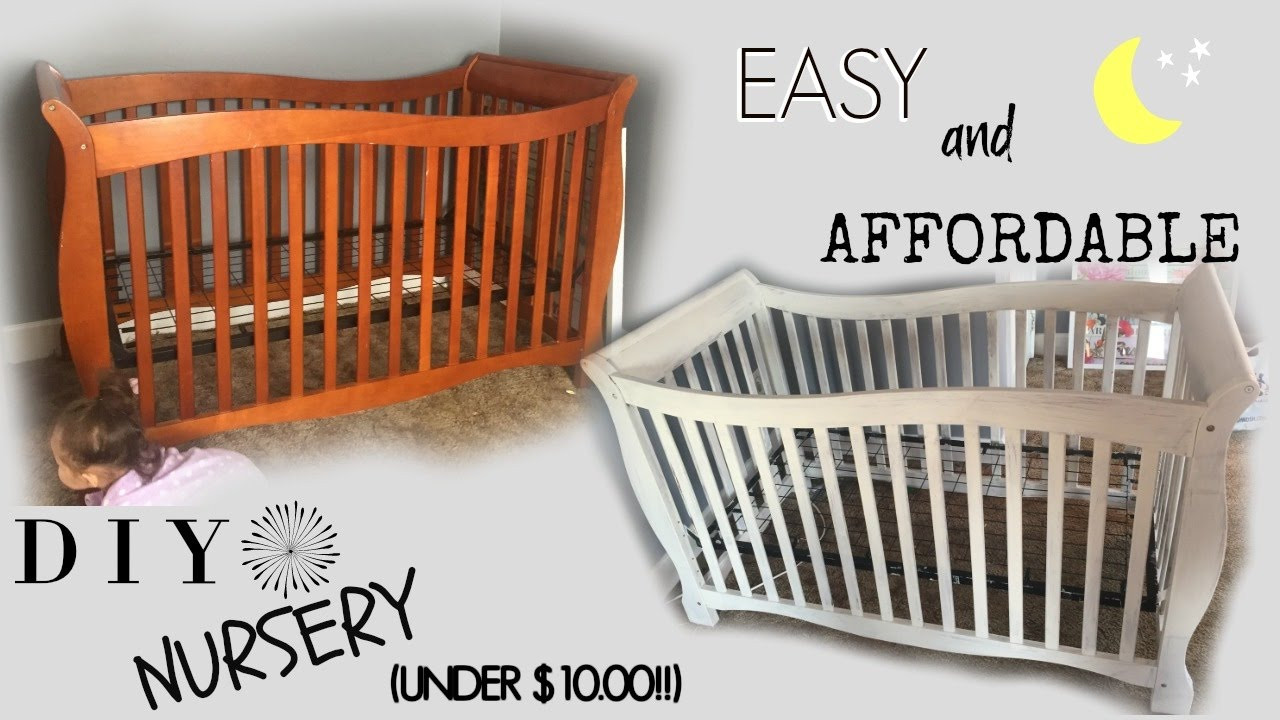 Diy Baby Crib Ideas
 DIY Nursery CRIB on a BUDGET Under $10 00 VLOG