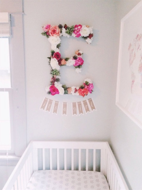 DIY Baby Girl Room Decorations
 Diy déco bébé fille thème fleur Picslovin
