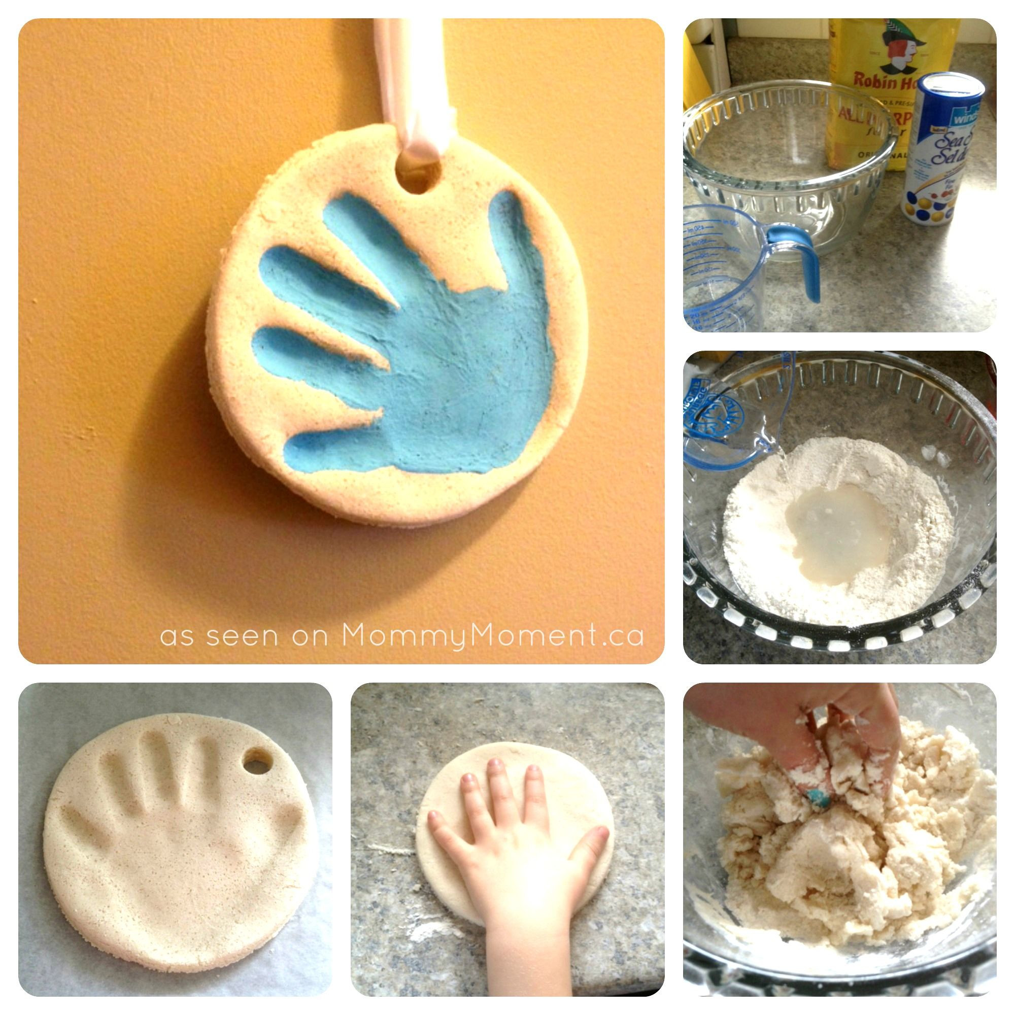DIY Baby Handprints
 Diy salt dough handprint ornament Recipe