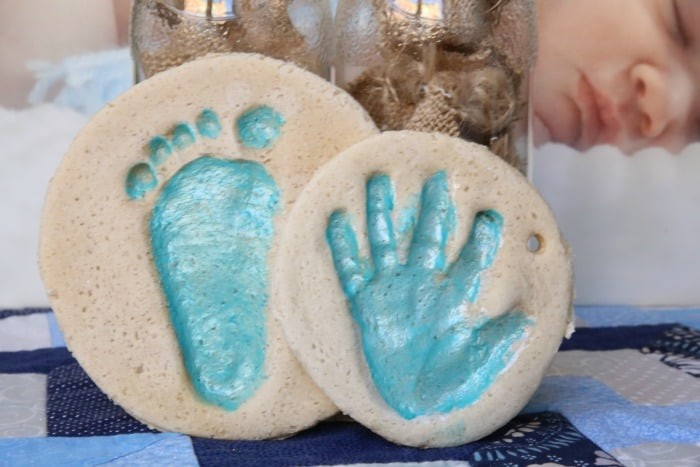 DIY Baby Handprints
 DIY Salt Dough Handprint Mommy Moment