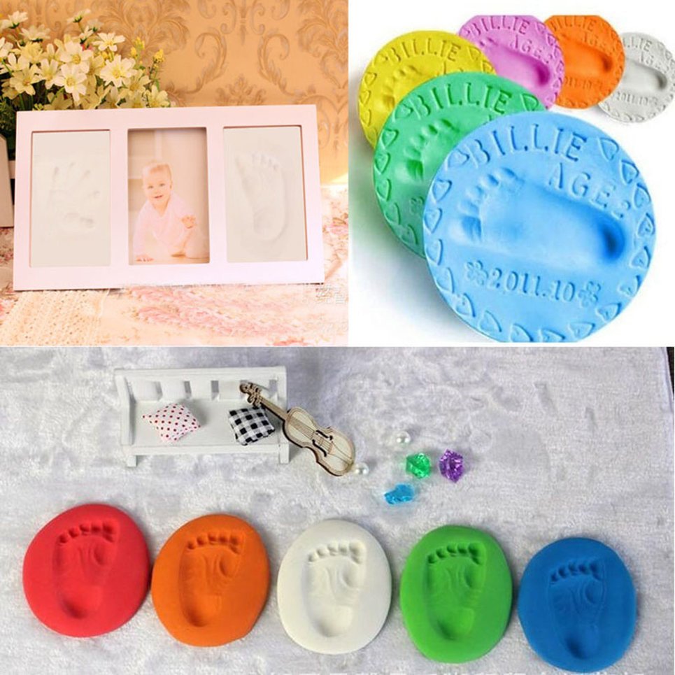 DIY Baby Handprints
 Infant Baby Kids Handprint Footprint Clay Special Baby DIY