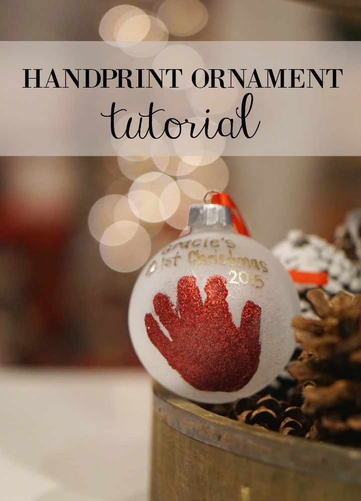 DIY Baby Handprints
 DIY Baby Handprint Ornament – Graceful Mommy