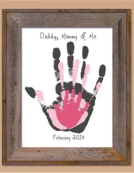 DIY Baby Handprints
 DIY Family Hand Prints Do It Yourself Fun Ideas