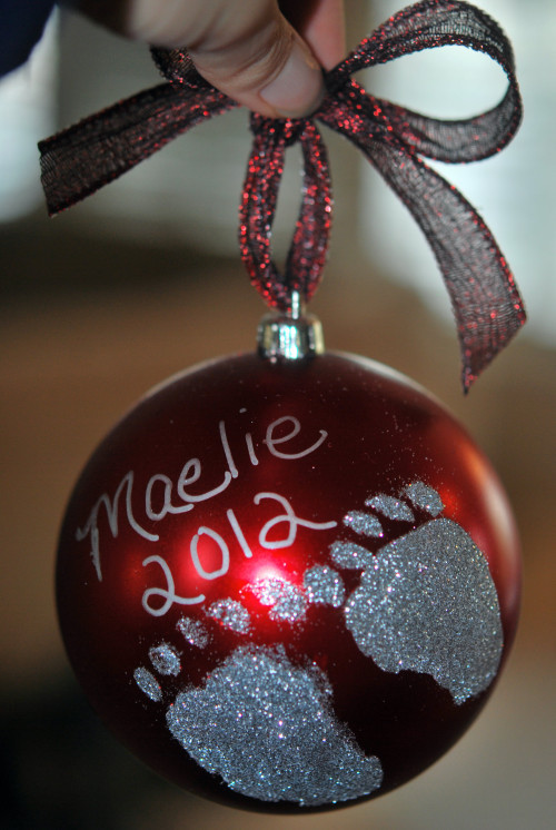 DIY Baby Handprints
 DIY Holiday Footprint Ornaments A Perfect Holiday Gift