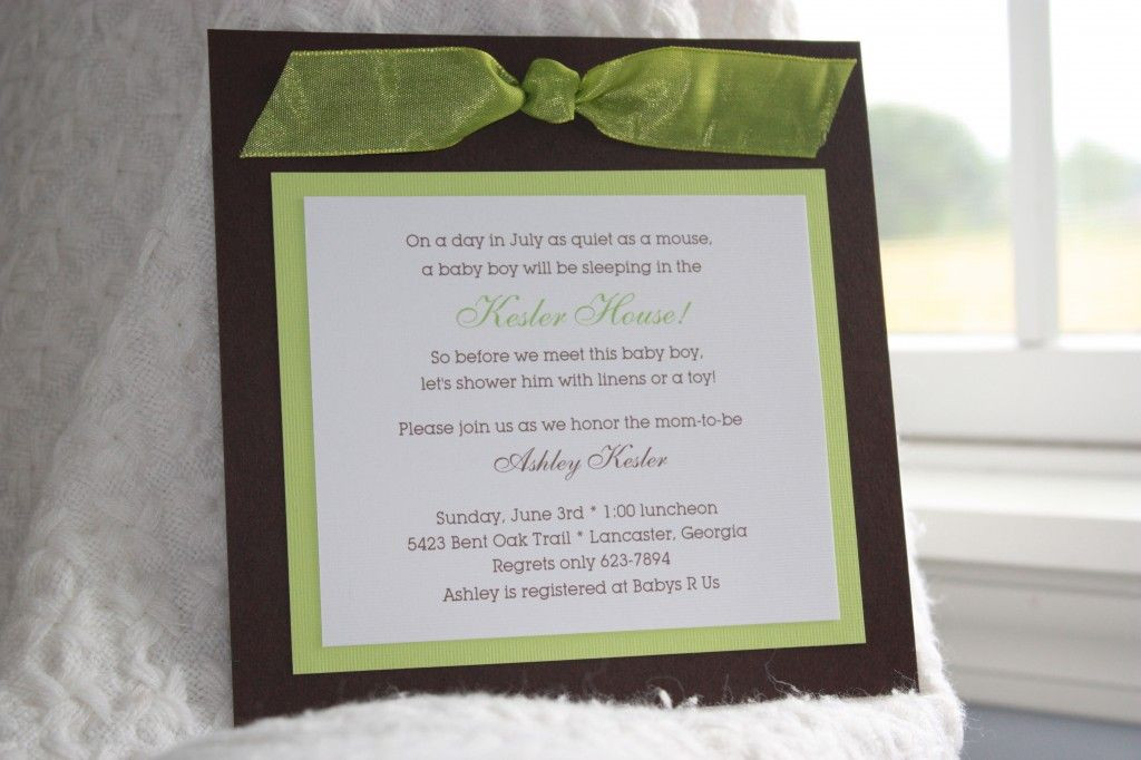DIY Baby Shower Invitations Kits
 the stationery place how to simple DIY baby shower