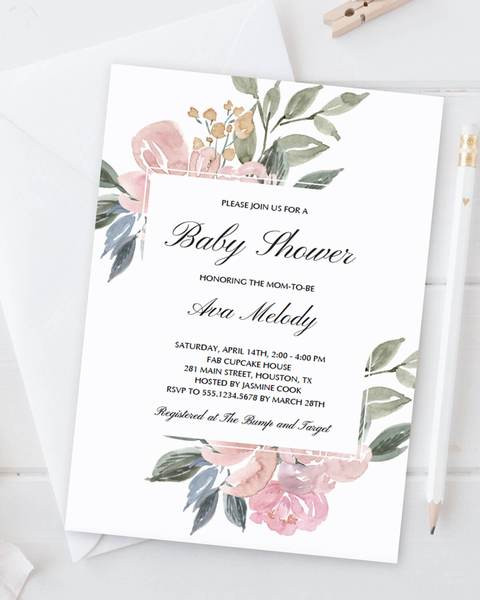 DIY Baby Shower Invitations Kits
 Whimsical baby shower invitation kit templates