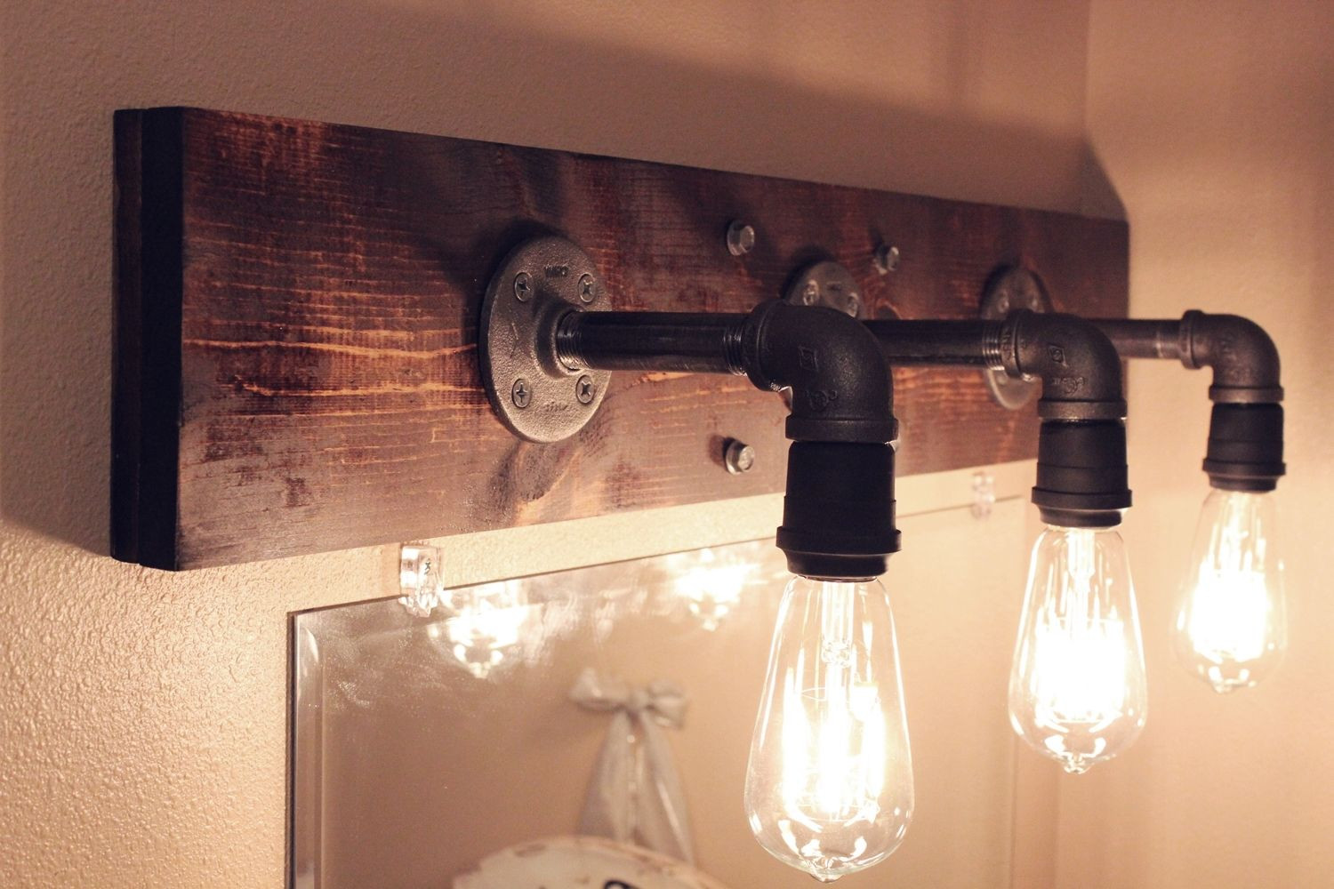 Diy Bathroom Light Fixtures
 DIY Industrial Bathroom Light Fixtures – Home Decor