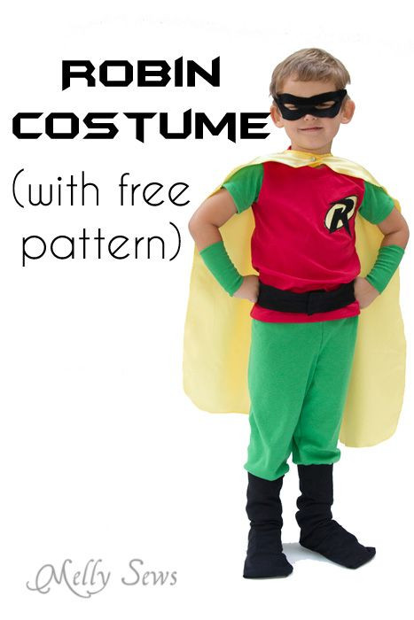 DIY Batman Costume Toddler
 Batman and Robin Costume DIY with free pants pattern