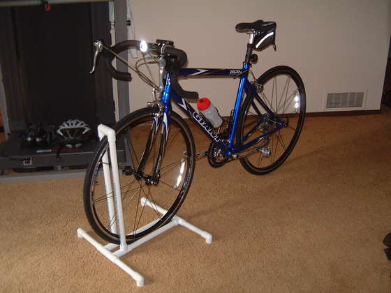 DIY Bike Rack Plans
 Be Different Act Normal DIY PVC Bike Racks [Garage