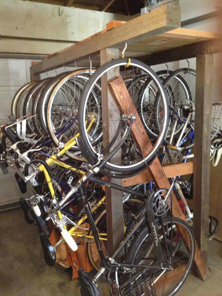 DIY Bike Rack Plans
 tools DIY wooden bike rack looking for plans