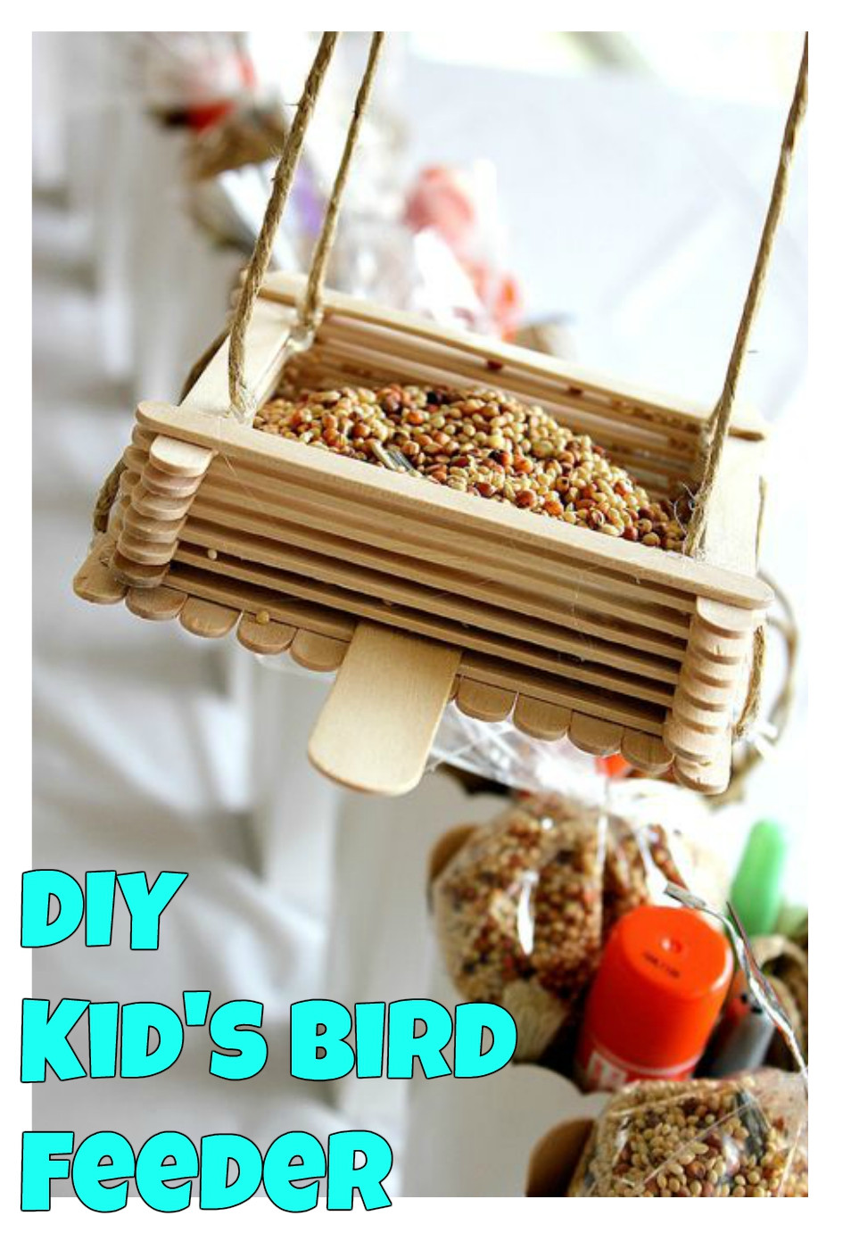 Diy Bird Feeders For Kids
 DIY Kids Bird Feeder Super Simple Kid s Crafts