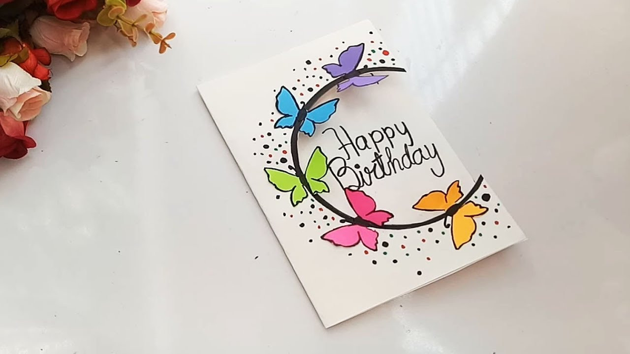 Diy Birthday Card Ideas
 How to make Special Butterfly Birthday Card For Best