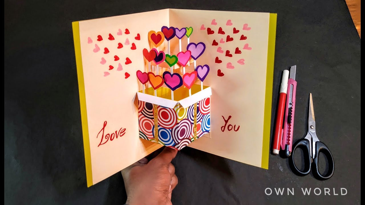 Diy Birthday Card Ideas
 Beautiful Valentine s Day card idea