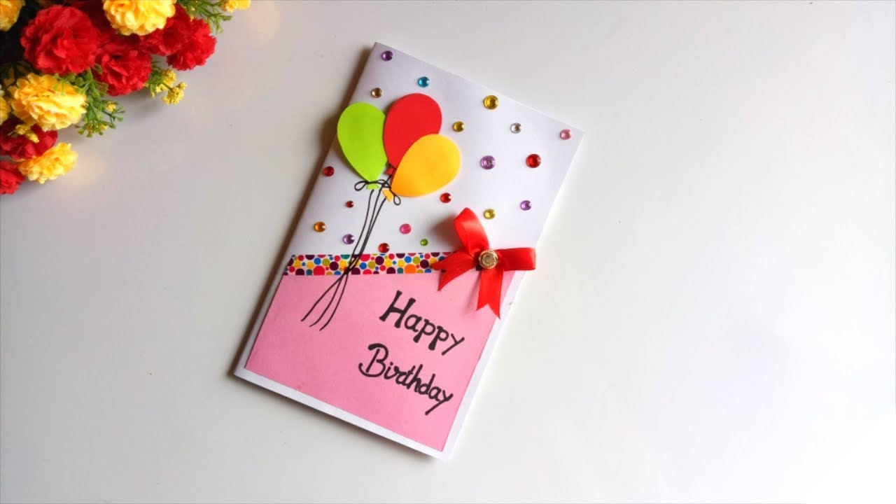 Diy Birthday Card Ideas
 Beautiful Handmade Birthday Card idea DIY GREETING cards