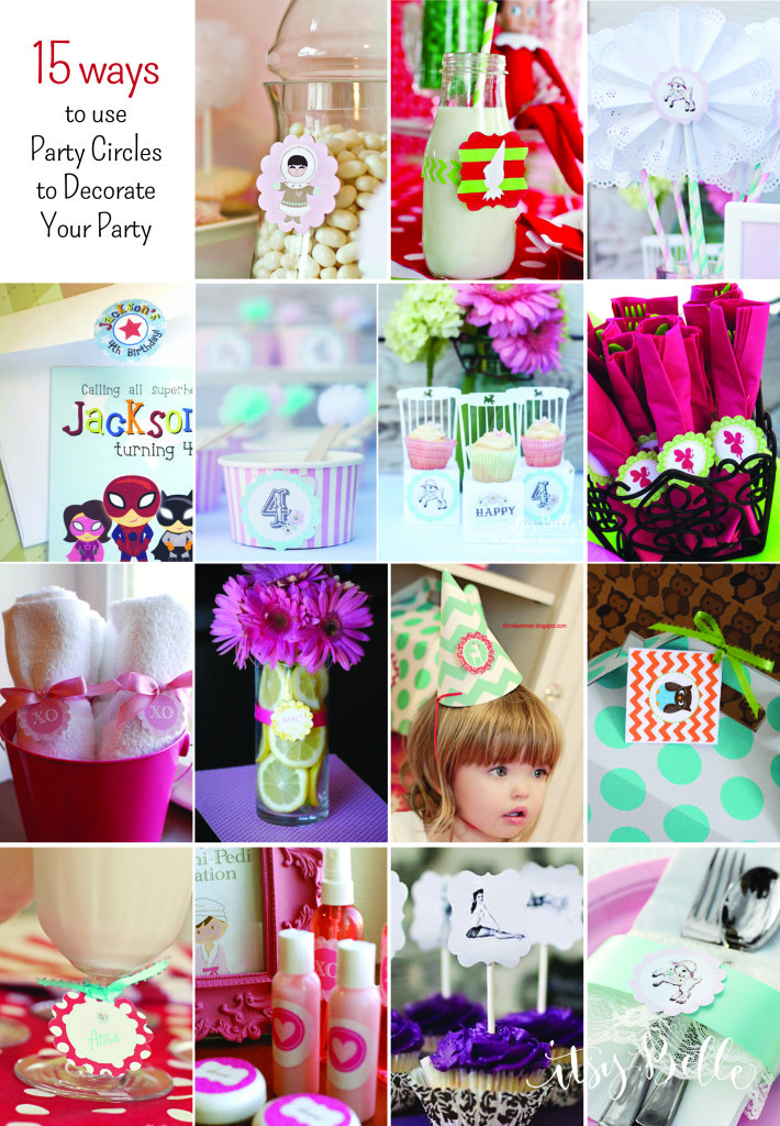 Diy Birthday Party
 DIY Party on a Bud 15 Ideas for Using Party Circles
