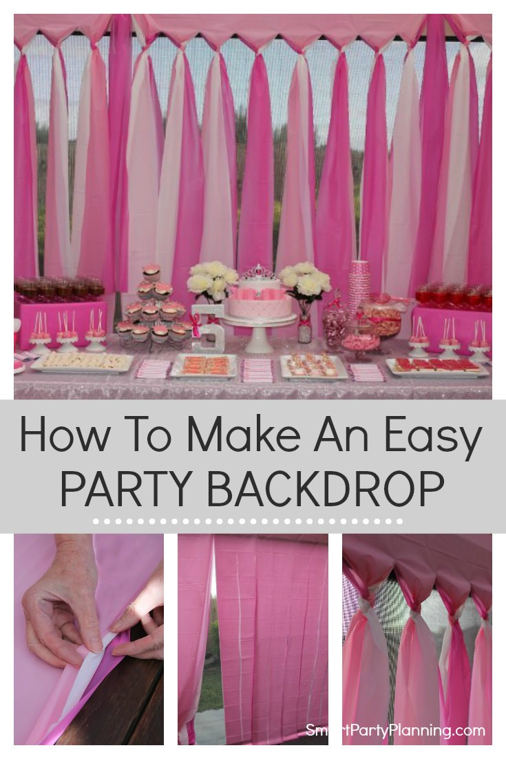 Diy Birthday Party
 How To Make An Easy DIY Party Backdrop