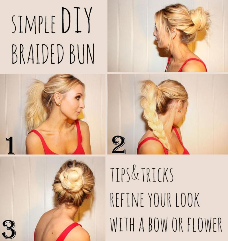 DIY Bun Hairstyle
 Flirty and Cute Hairstyles for Summer
