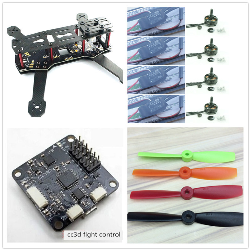 DIY Carbon Fiber Kits
 DIY FPV mini drone ZMR250 advanced kit pure carbon fiber