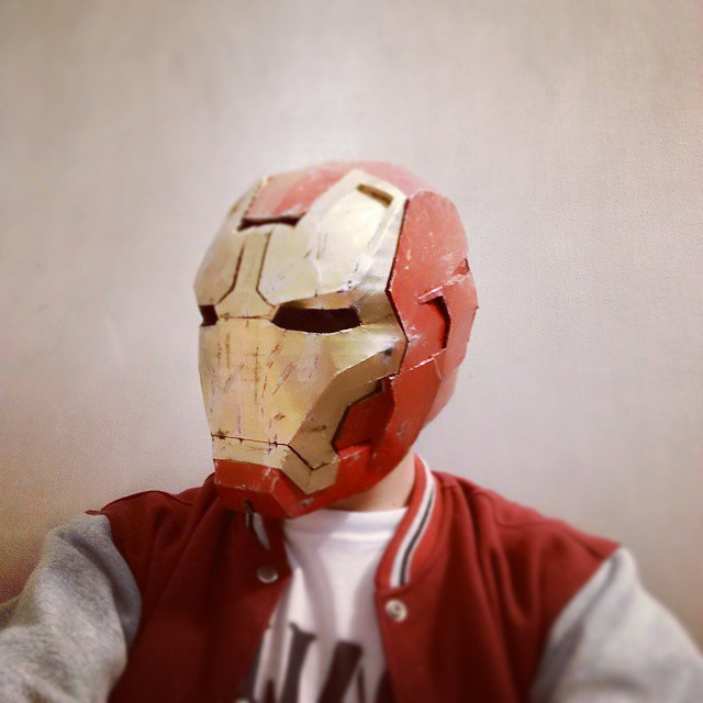 DIY Cardboard Mask
 Dali Lomo Iron Man Mark 42 Costume Helmet DIY Cardboard