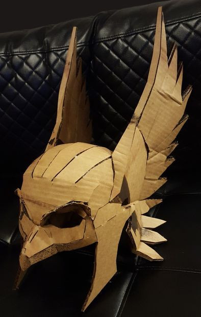 DIY Cardboard Mask
 DIY Hawk Helmet