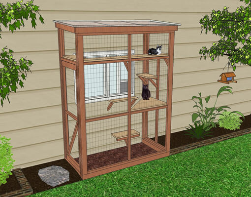 DIY Cat Enclosure Plans
 DIY Catio Plan The HAVEN™ Catio Plans with 3x6 and 4x8