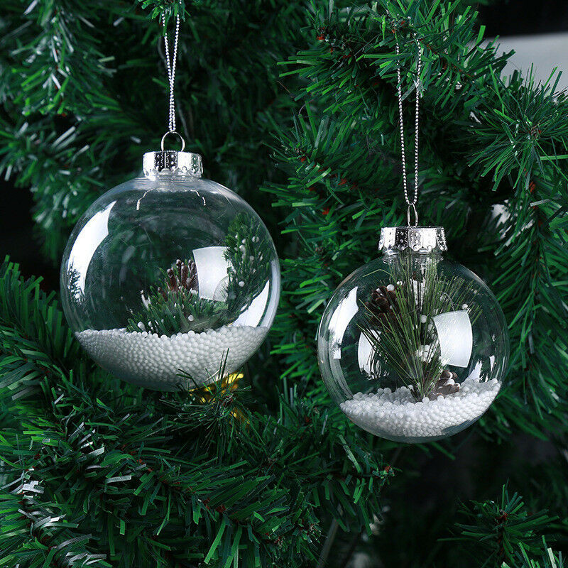DIY Christmas Ball Ornaments
 Super Clear Plastic Balls DIY Christmas Trees Hanging