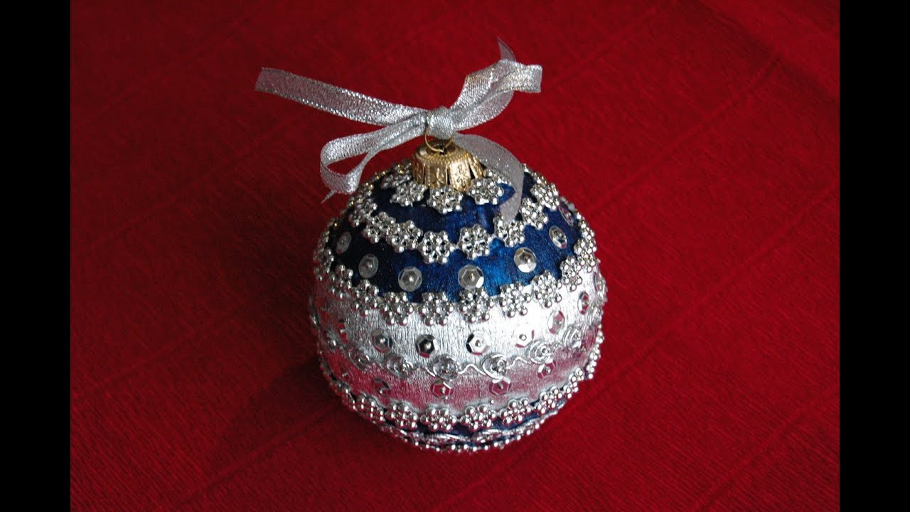 DIY Christmas Ball Ornaments
 How to make Christmas ball DIY