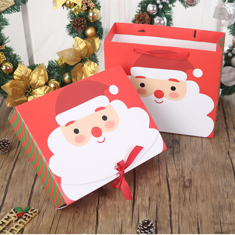DIY Christmas Boxes
 Merry Christmas Present Box Santa Claus Paper Hanging