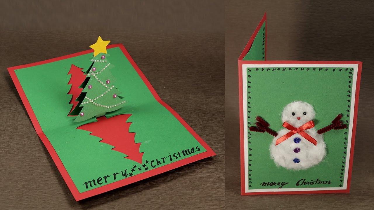 DIY Christmas Card
 How to Make DIY Pop Up Christmas Card with Tree and