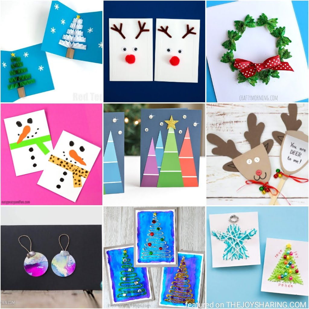 DIY Christmas Card For Kids
 25 Simple Christmas Cards Kids Can Make The Joy of Sharing