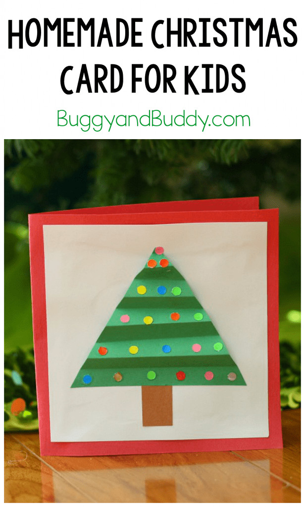 DIY Christmas Card For Kids
 Christmas Crafts for Kids Homemade Christmas Card Buggy